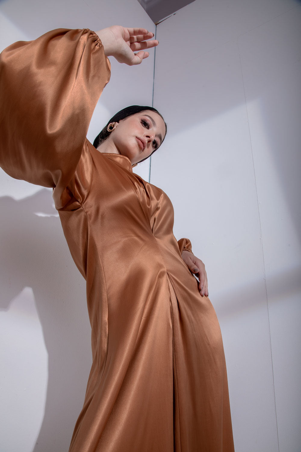 The Venus Dress - Caramel